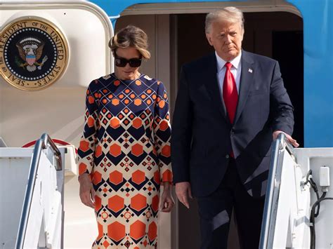 melania trump in gucci dress|Melania Trump Arrived in Florida Wearing a $3,700 Dress.